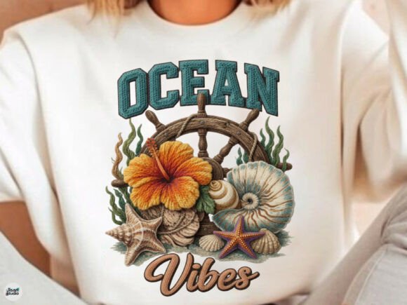 Bringing Summer to Your Screen: Ocean Vibes Beach Shirt Design