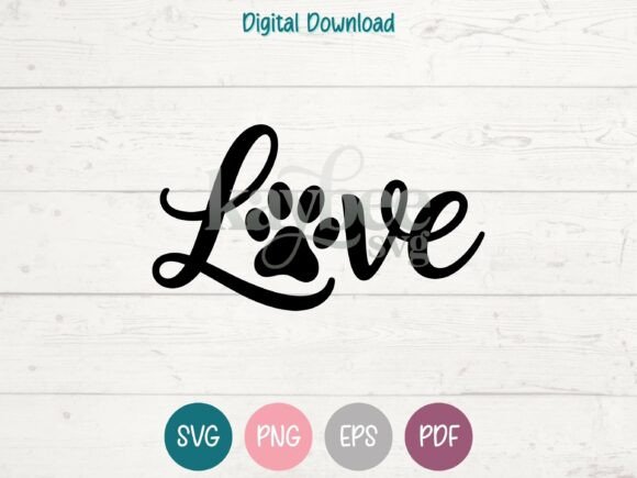 Love Paw Print Design: Perfect SVG Files for Pet Projects
