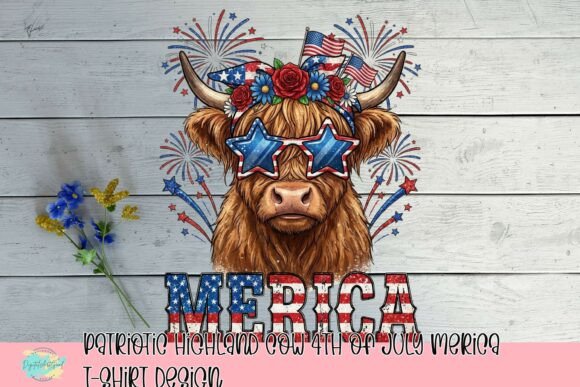 Moo-ve Over Uncle Sam: This Highland Cow Design Steals the Show