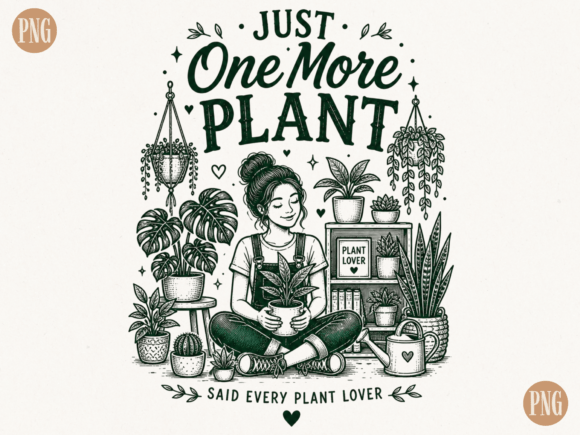 Plant Lover Quote PNG Design File: Your Go-To Botanical Asset