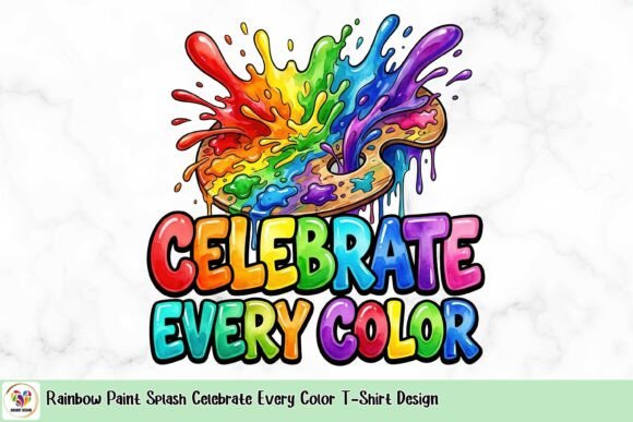 Rainbow Paint Splash: Wear Your Creative Spirit