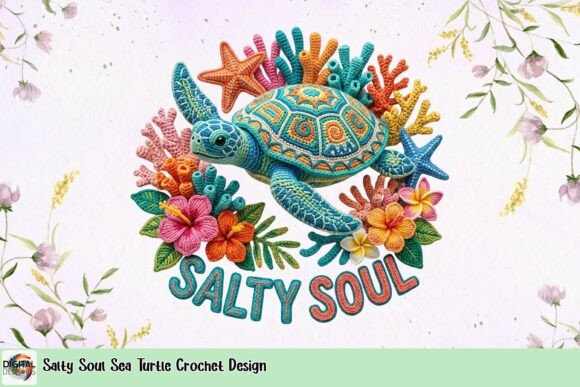 Salty Soul Sea Turtle Crochet Design: Coastal Charm for Your Creations