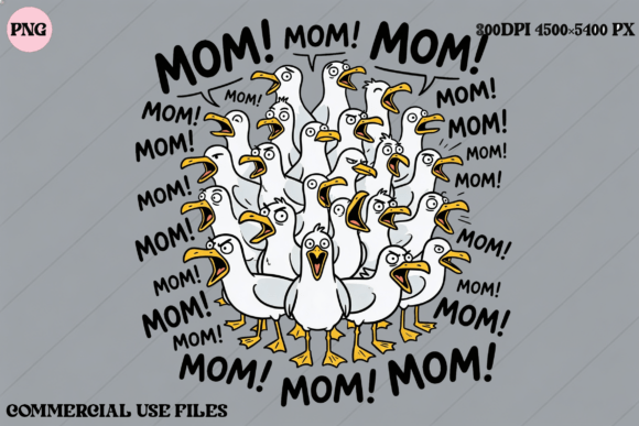 Unleash Your Inner Humor: The Funny Seagulls Mom Graphic